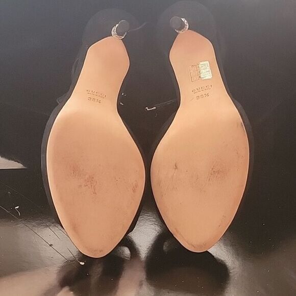 Gucci Swavarski adorned Heels Authentic PRISTINE CONDITION New - Picture 7 of 12